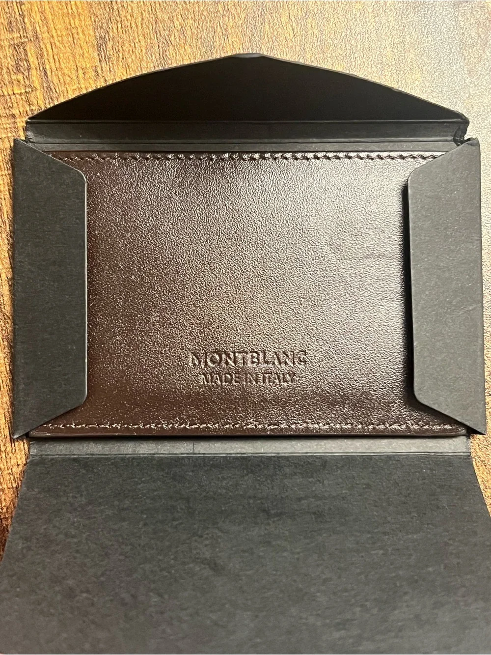 Montblanc Leather Business Card Holder / Card Case – Mint / Unused